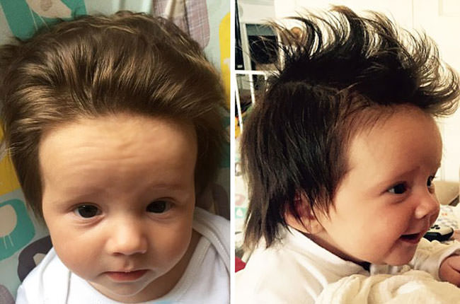 10 Babies Born With Full Grown Hair And They Look Way Too Much Stylish To