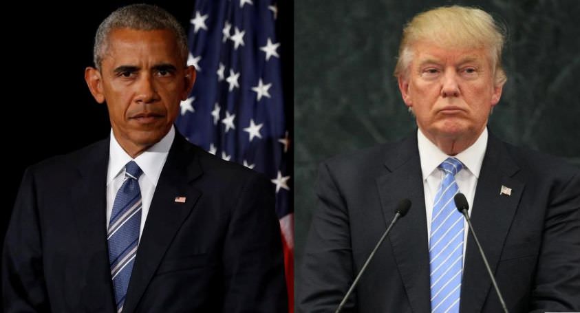 Barack Obama e Donald Trump le differenze in una foto