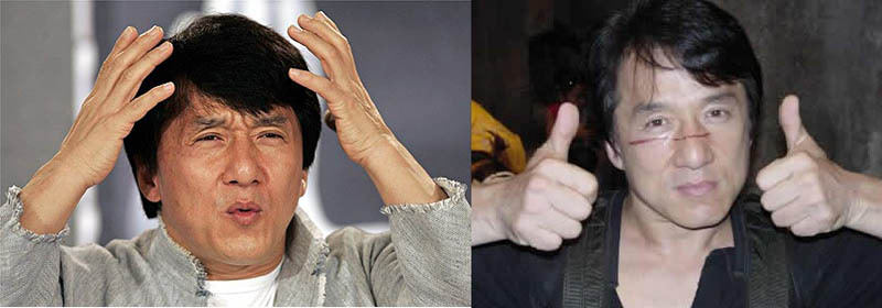 jackie chan and stunt double
