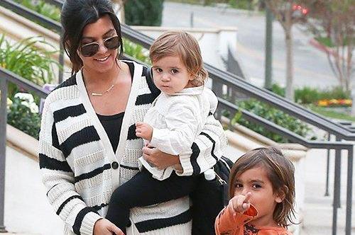 Kourtney Kardashian with kids